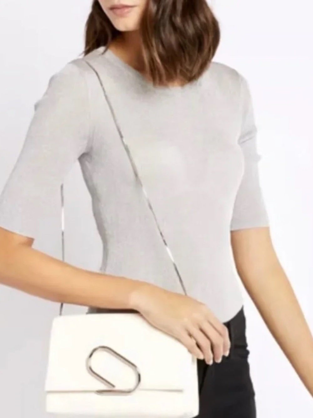 3.1 Phillip Lim White Micro Alix Crossbody Bag